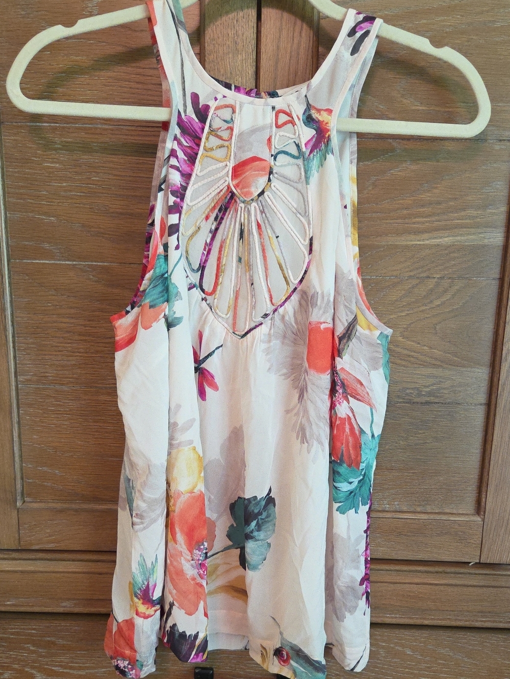 Trina Turk Halter Top Floral Resort with Cutout In Back M/L*